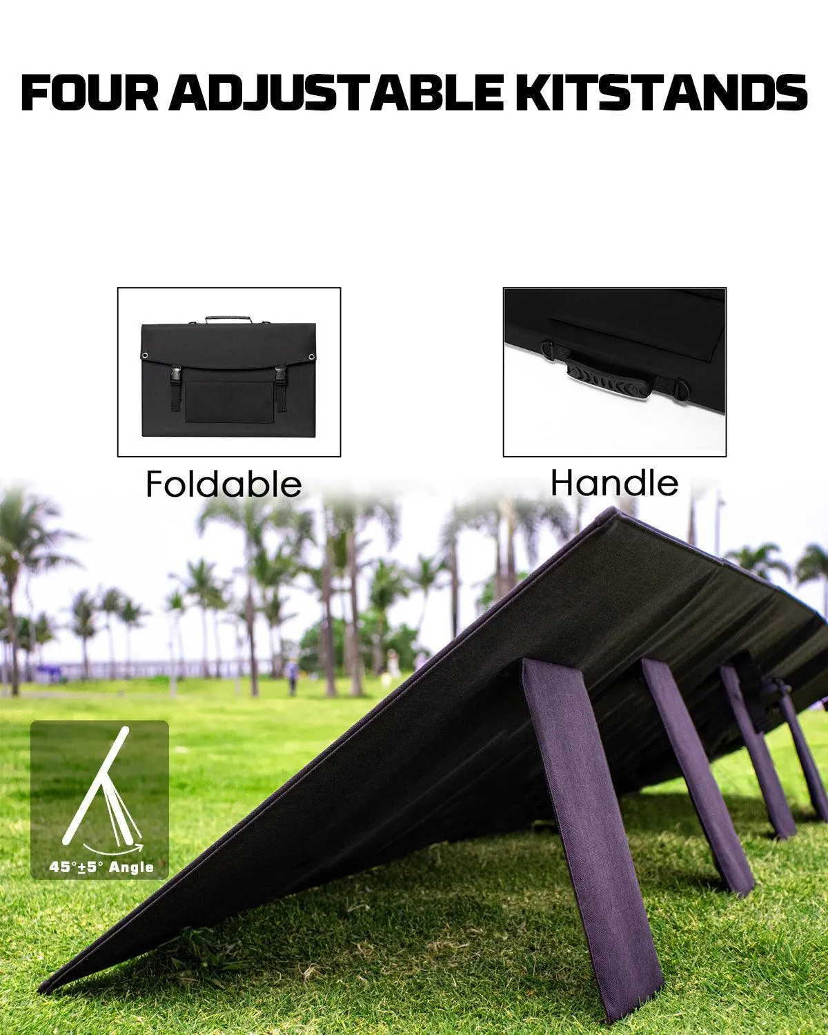 US Foldable solar panel PWS100 100W for outdoor power supply