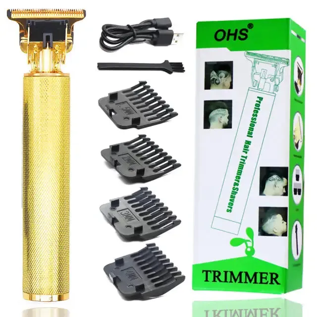 USB Rechargeable Vintage Electric Hair Trimmer