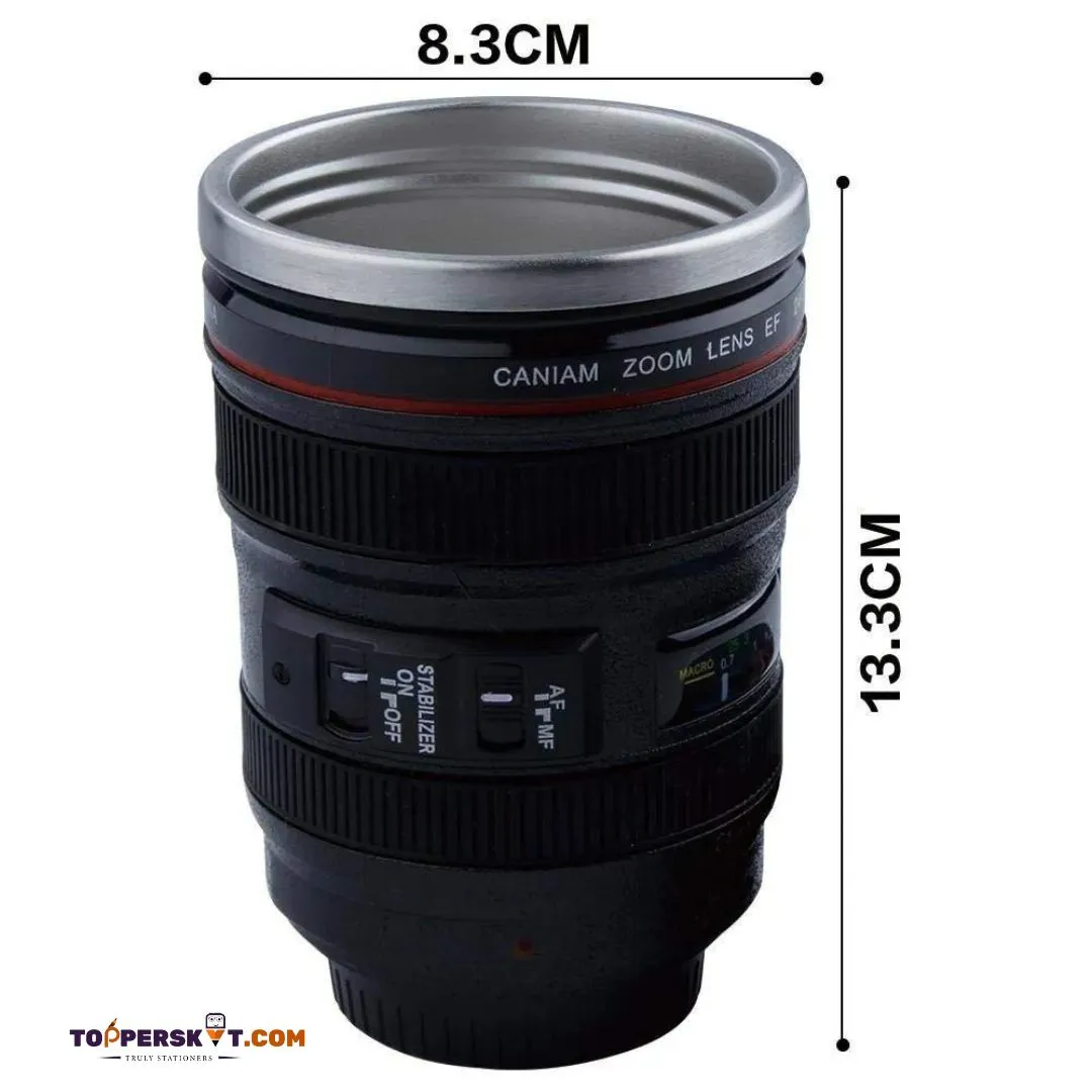 USM Lens Shape Coffee Mug - Stylish Camera Lens Mug (Pack of 1)