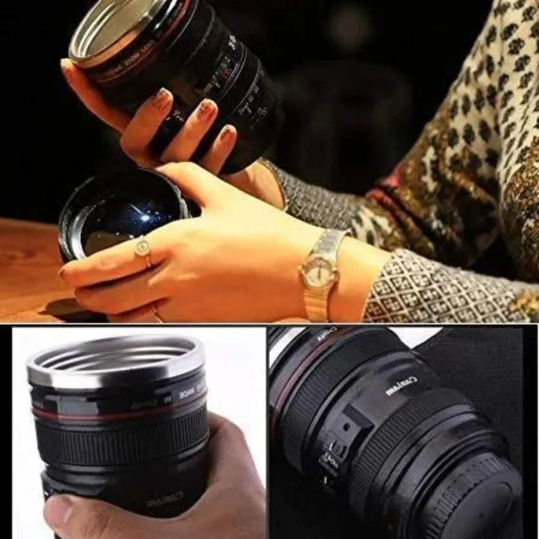 USM Lens Shape Coffee Mug - Stylish Camera Lens Mug (Pack of 1)