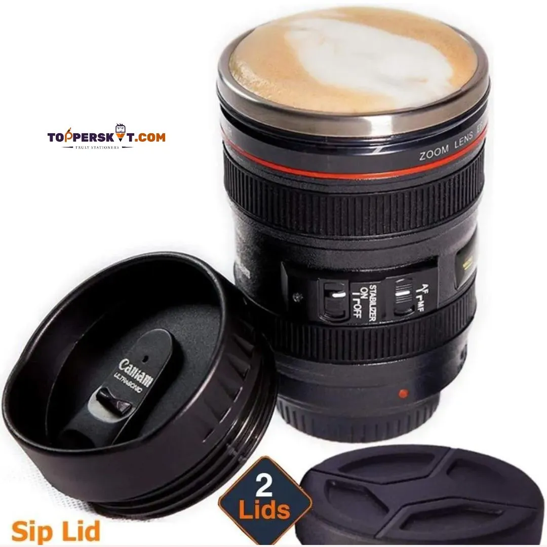 USM Lens Shape Coffee Mug - Stylish Camera Lens Mug (Pack of 1)