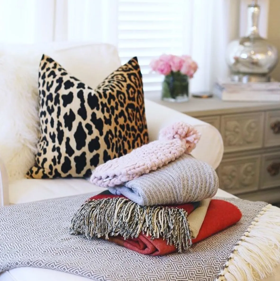 Veronica: A Velvet Leopard Pillow Cover