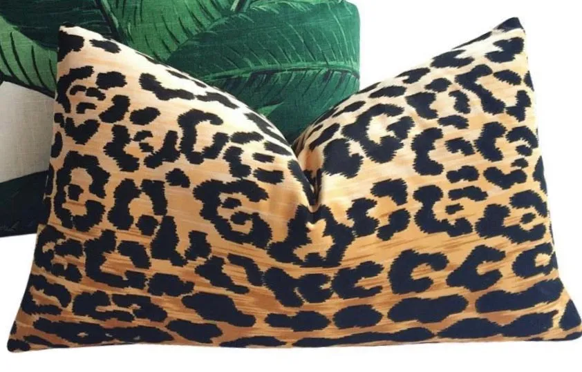 Veronica: A Velvet Leopard Pillow Cover