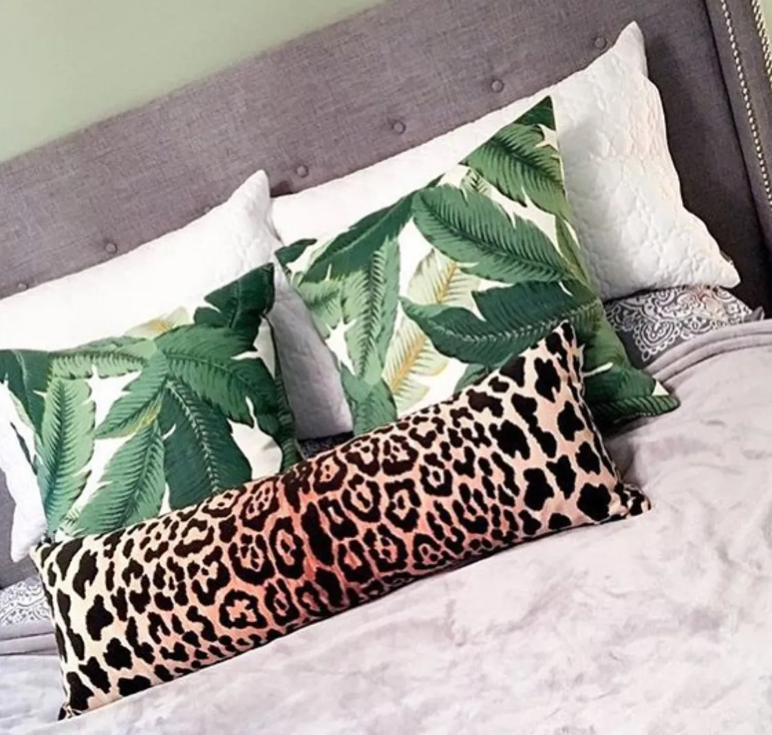 Veronica: A Velvet Leopard Pillow Cover