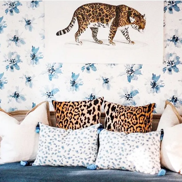 Veronica: A Velvet Leopard Pillow Cover