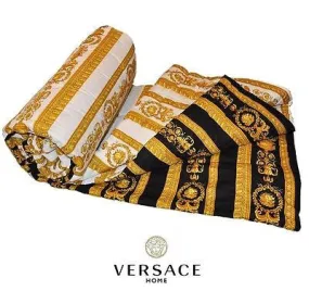 Versace Comforter Medusa Black White Queen Size 220cm - Quilted