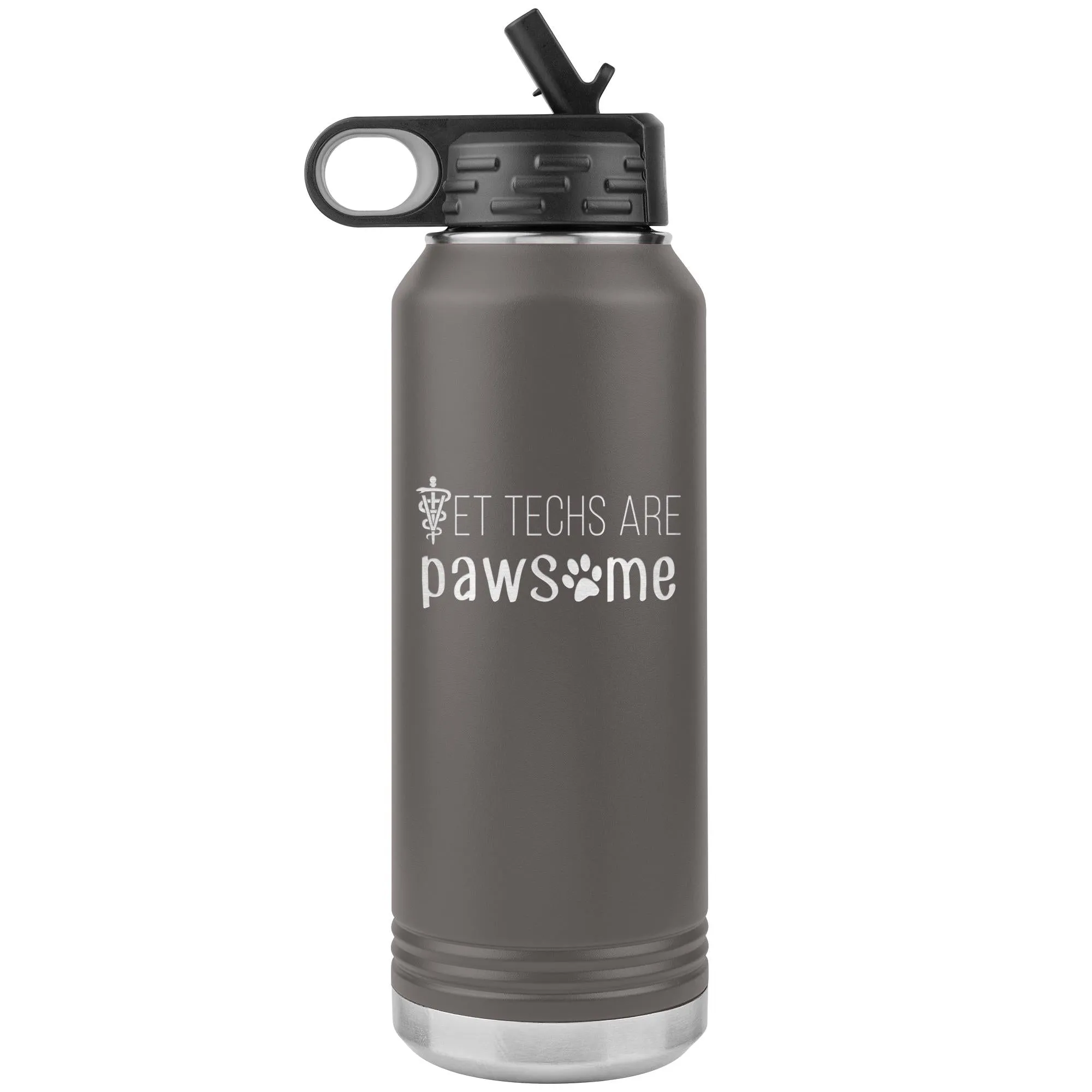 Vet techs are pawesome Water Bottle Tumbler 32 oz