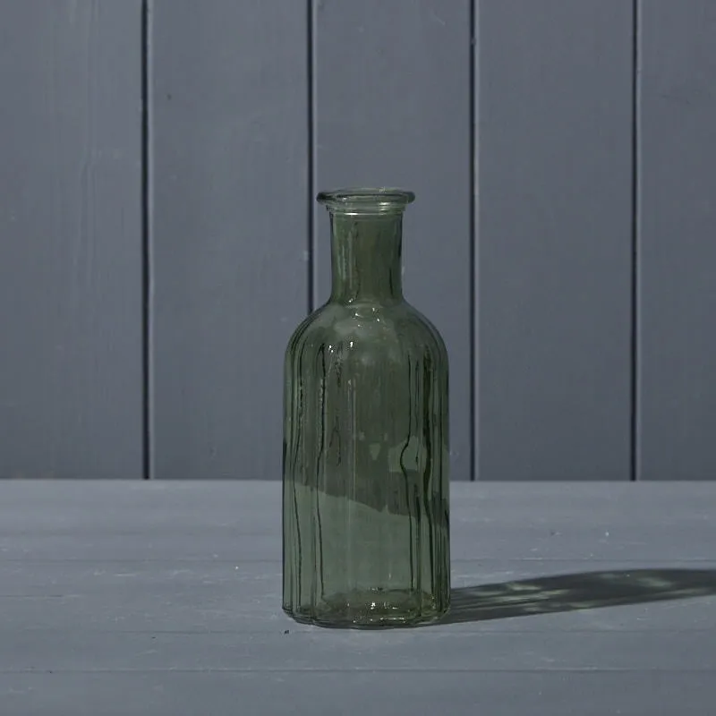 Vintage Green Glass Bottle