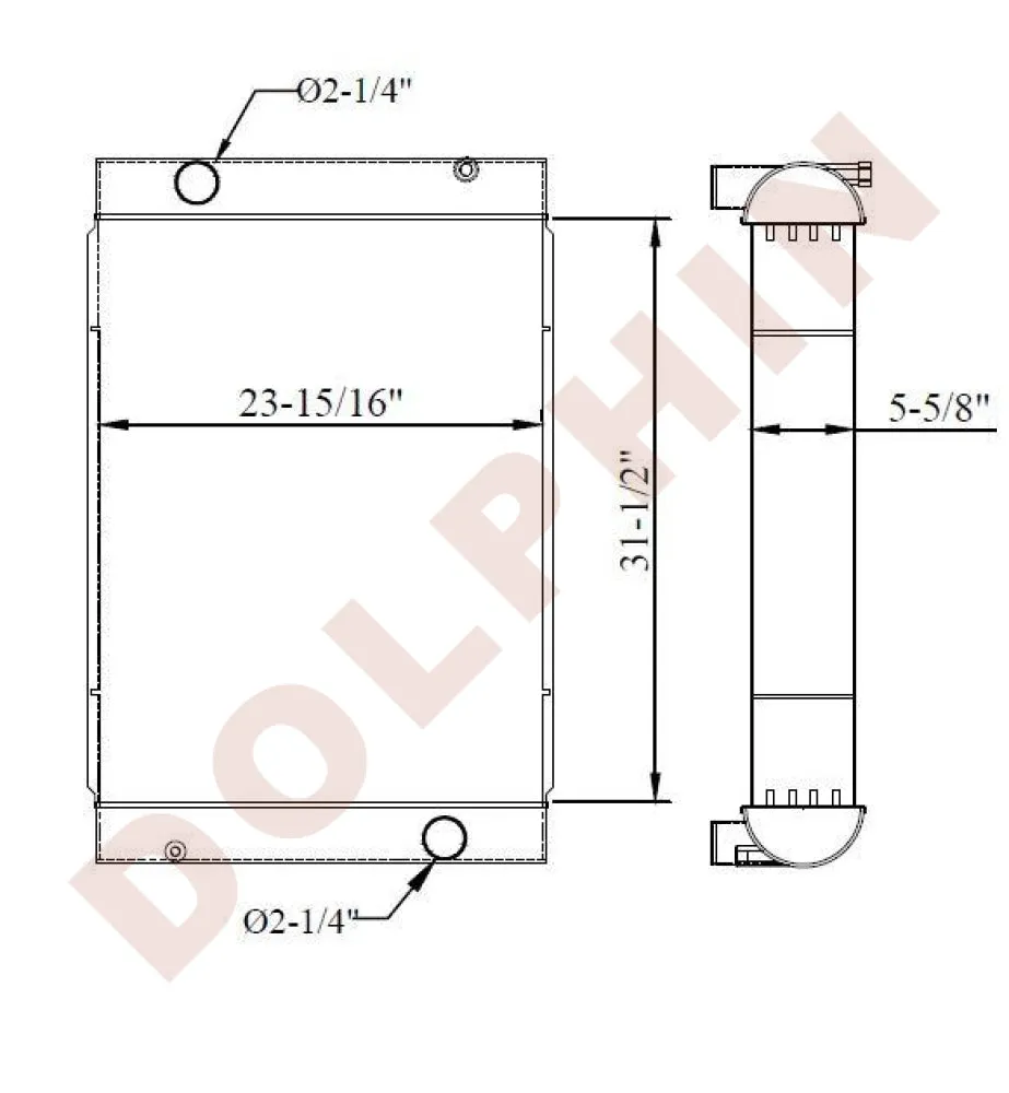 VOLVO RADIATOR - 31-1/2 x 23-15/16 x 5-5/8"