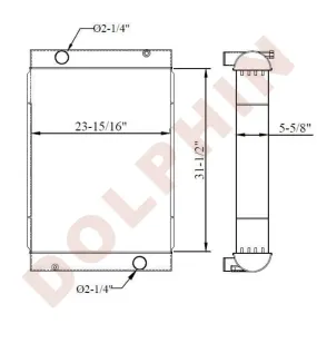 VOLVO RADIATOR - 31-1/2 x 23-15/16 x 5-5/8"