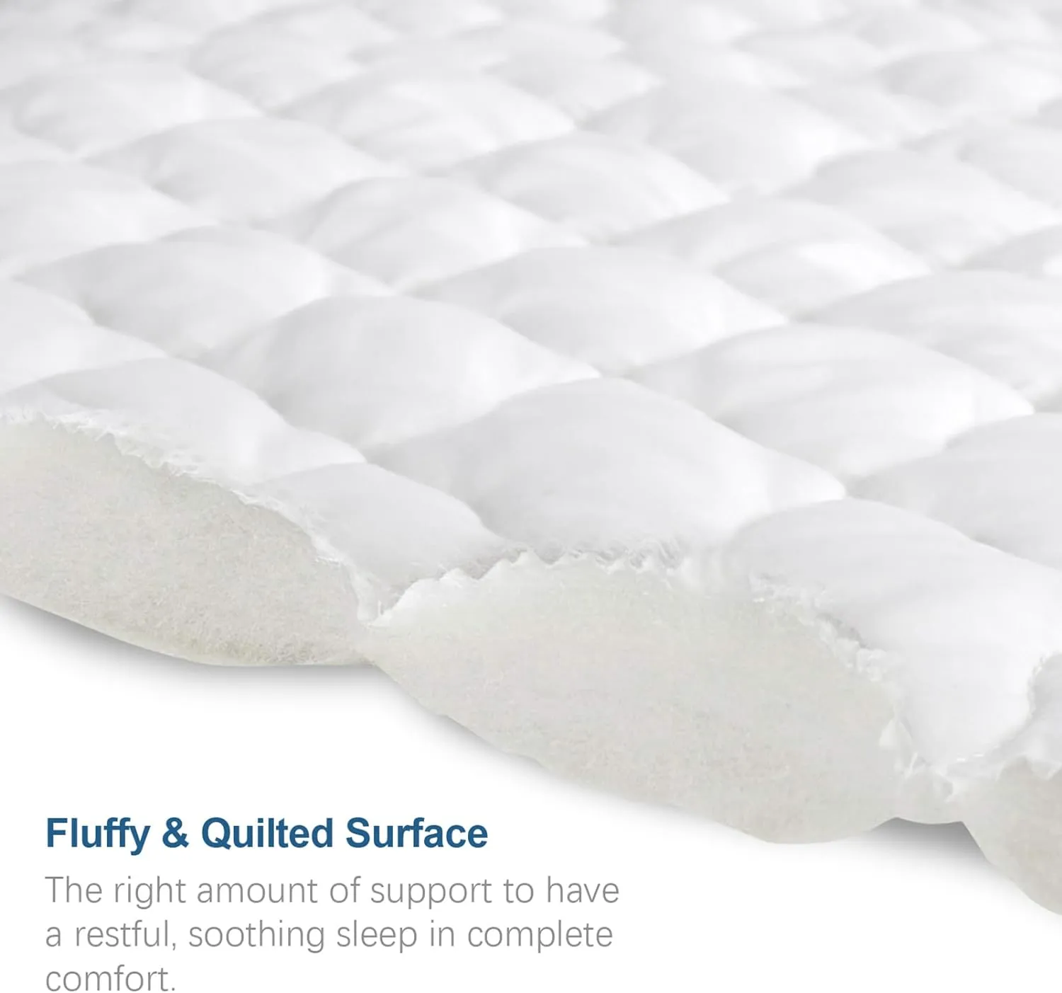 Waterproof Mattress Protector Quilted, Breathable & Noiseless Mattress Pad Cover, Fitted with Deep Pocket