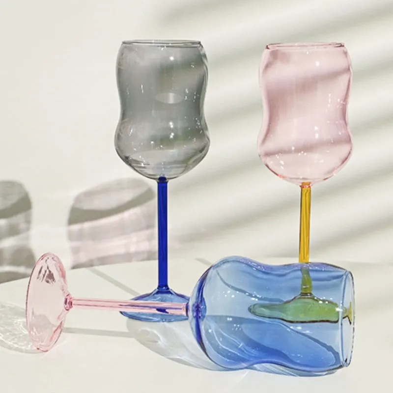 Wiggly Wine Glass Cups