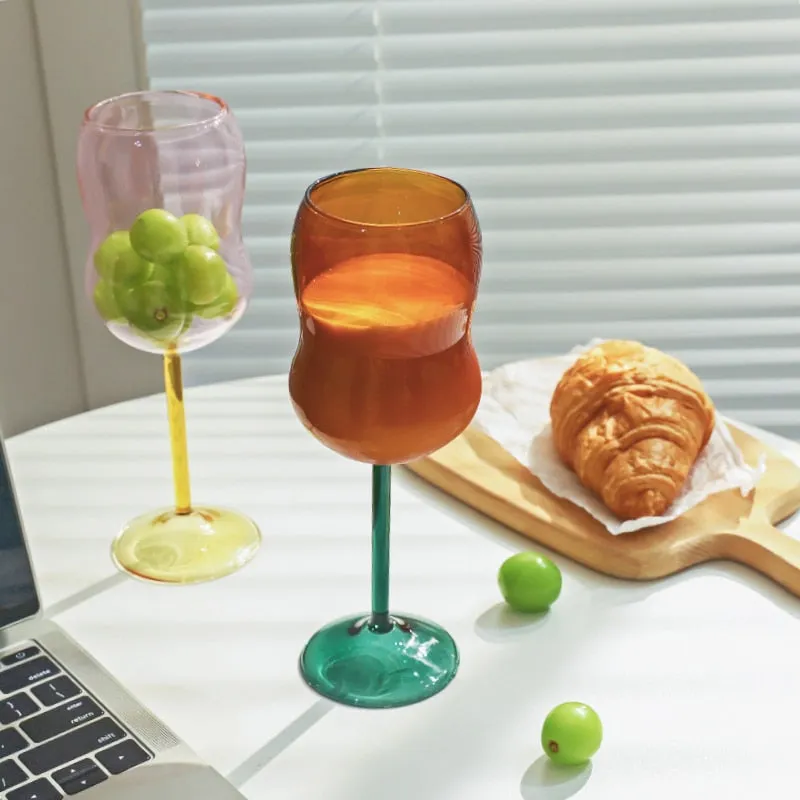 Wiggly Wine Glass Cups