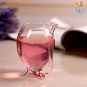 Wine Glass with Straw