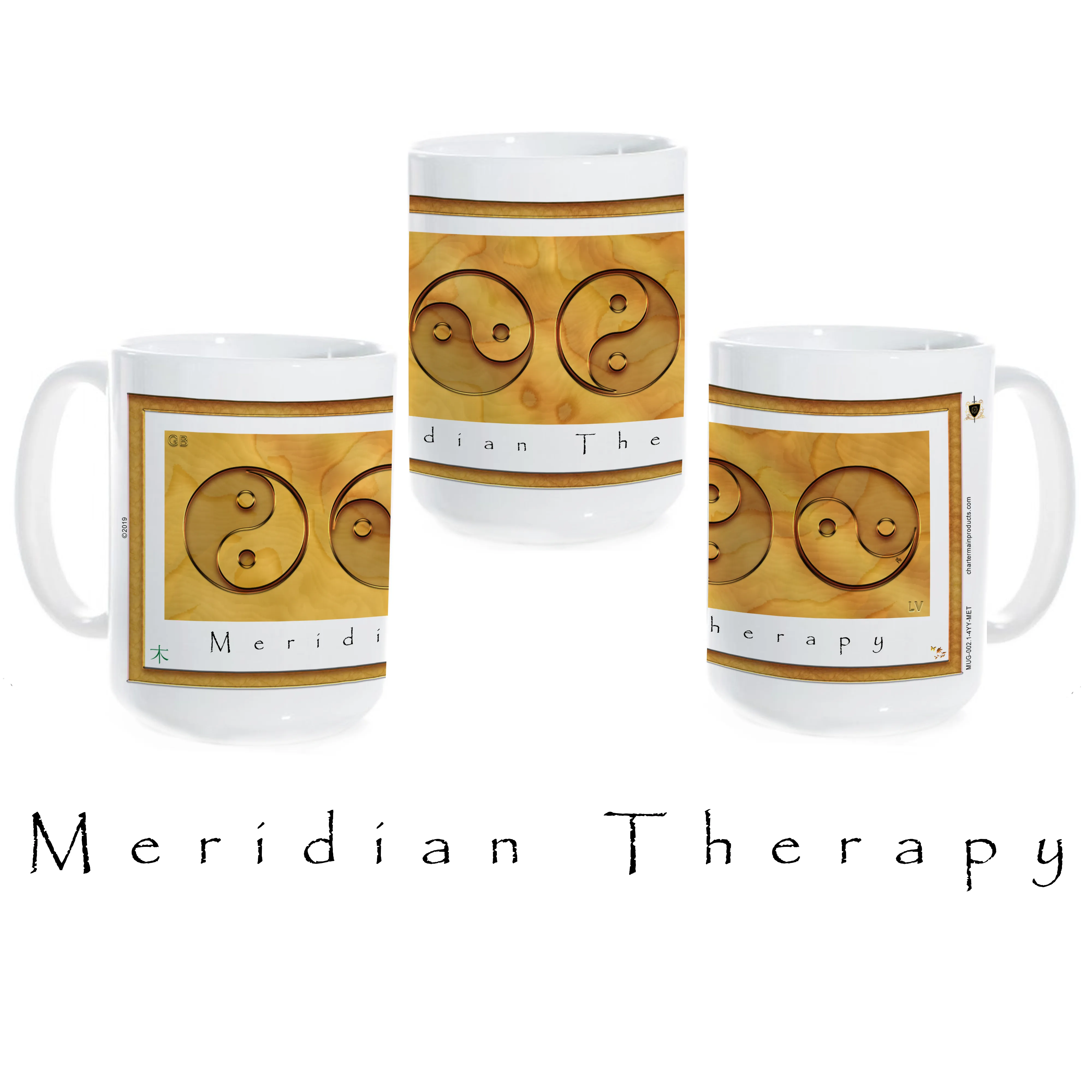 Yin Yang Coffee Mug "Wood" (Meridian Therapy)